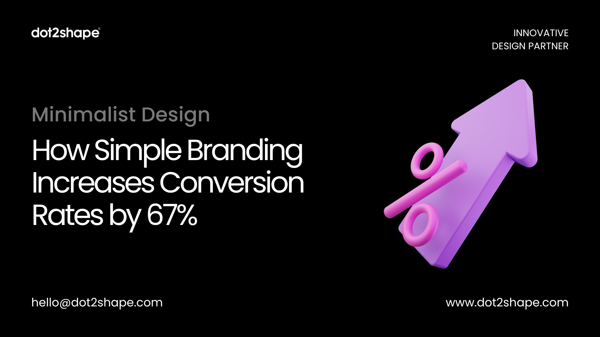 Minimalist Design: How Simple Branding Increases Conversion Rates by 67% - Dot2shape.com